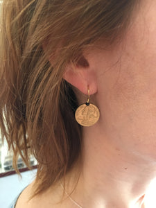 5 Centimes Marianne - boucles d'oreilles