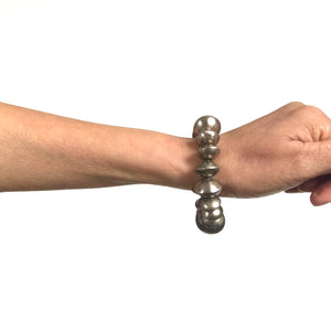 Boule retro argenté - bracelet